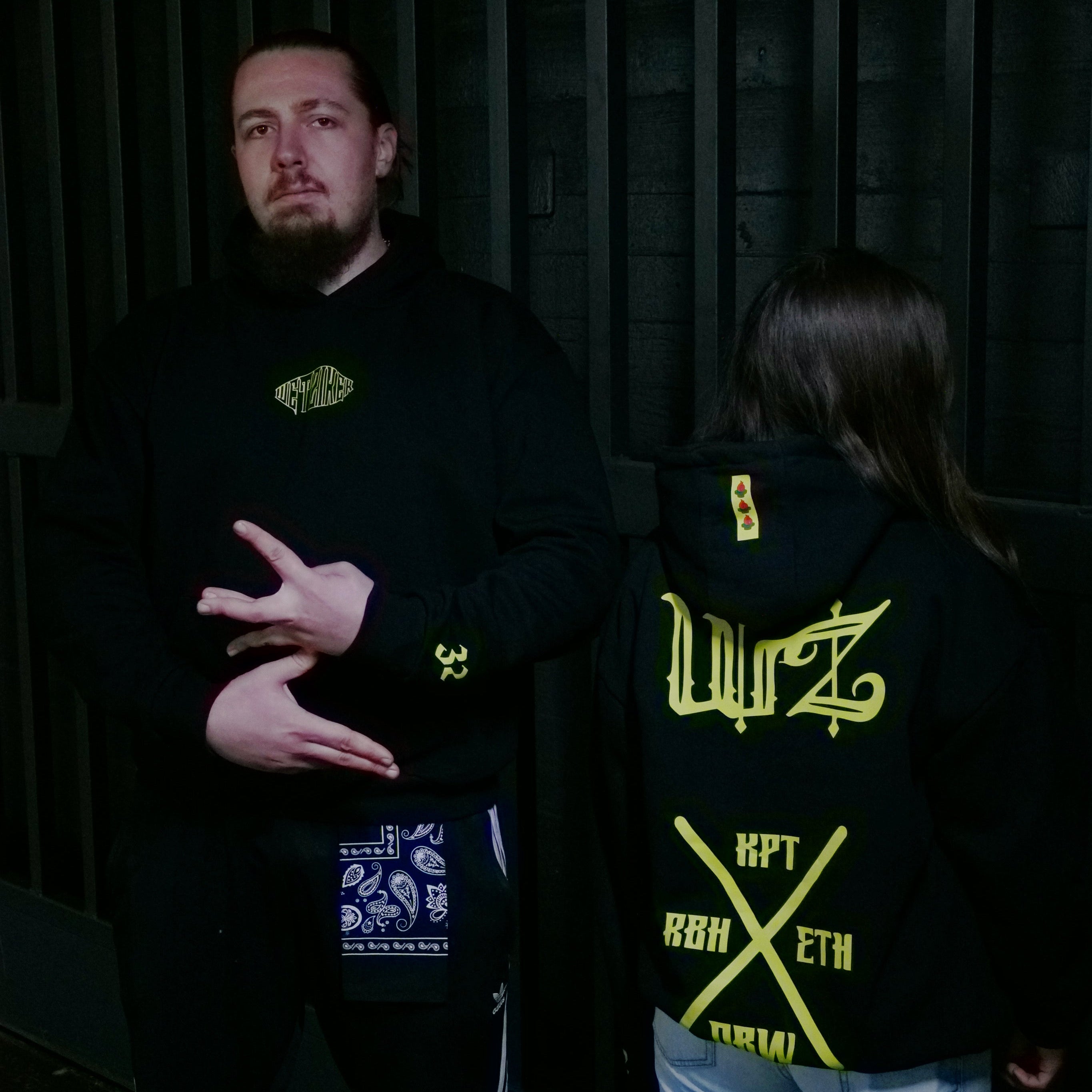 Wetziker Hoodie schwarz